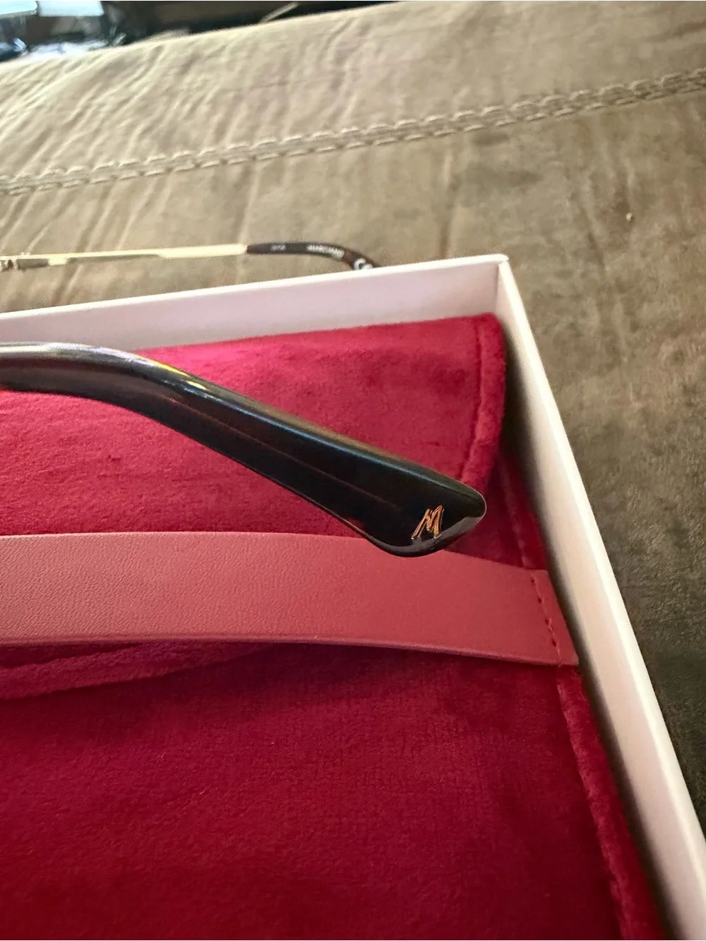 Marciano Gold Frame Sunglasses with Brown Gradient Lenses